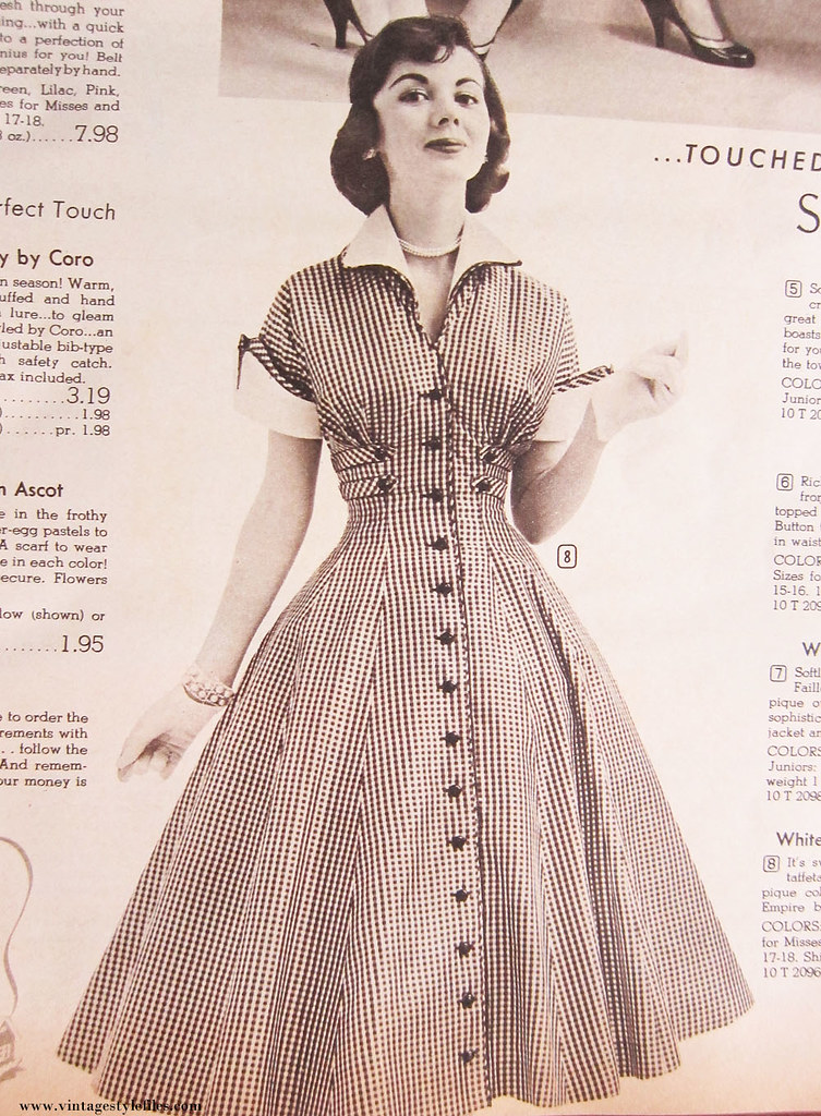 1950s Dress | From a 1956 Speigel Catalog- Fabulous princess… | Flickr