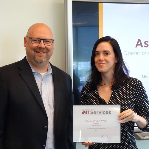 2017 Excellence Awards Recipient Ashley Pitts IT Services University