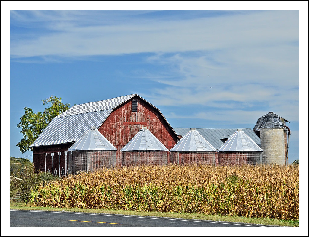 The Corn Cribs Await the Autumn Harvest This Michigan farm… Flickr