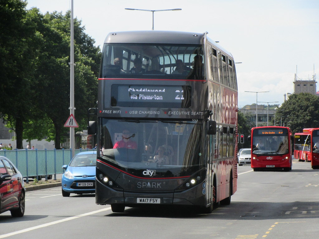 Plymouth City Bus 553 WA17FSY Seen in Plymouth on route 21… Flickr