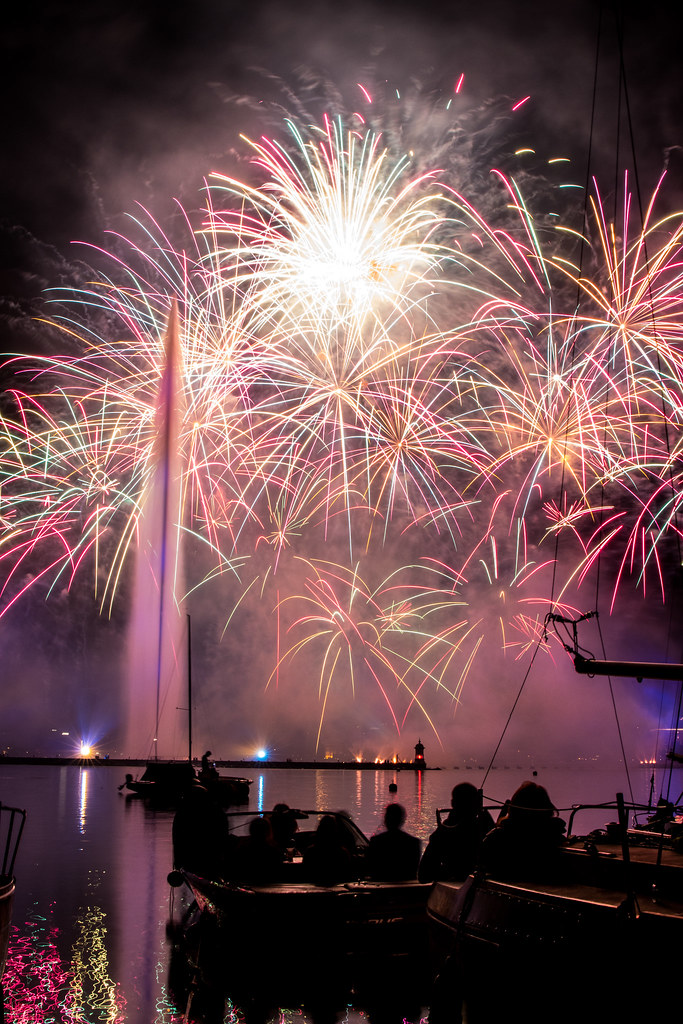 Fireworks in Geneva Fêtes de Genève, 12.08.2017 Fabrice Battiston