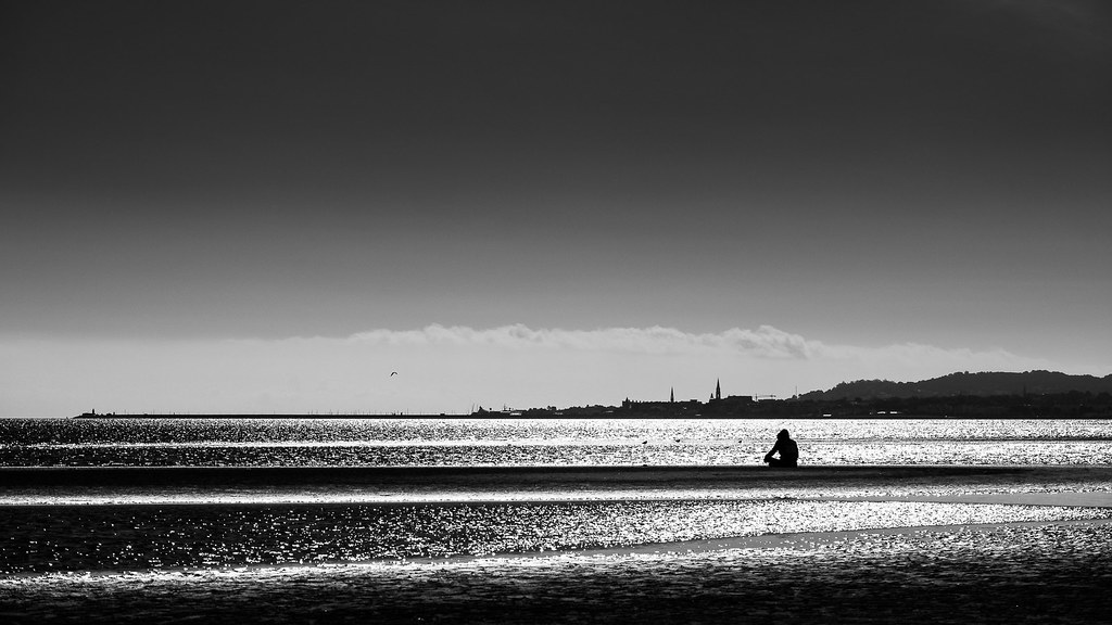 Sandymount beach Dublin, Ireland Black and white stree… Flickr