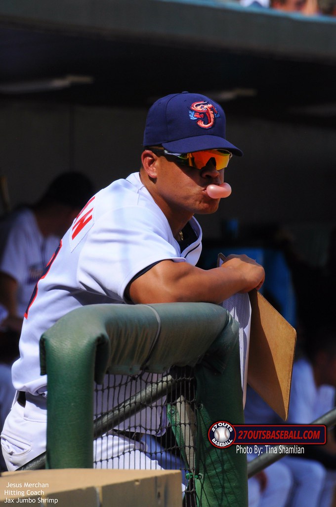 Hitting Coach Jesus Merchan Pensacola Blue Wahoos vs Jacks… Flickr