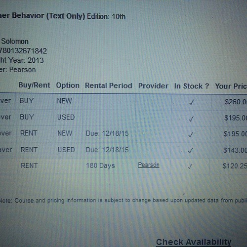 Buying books or renting? School says the cheapest renting … Flickr