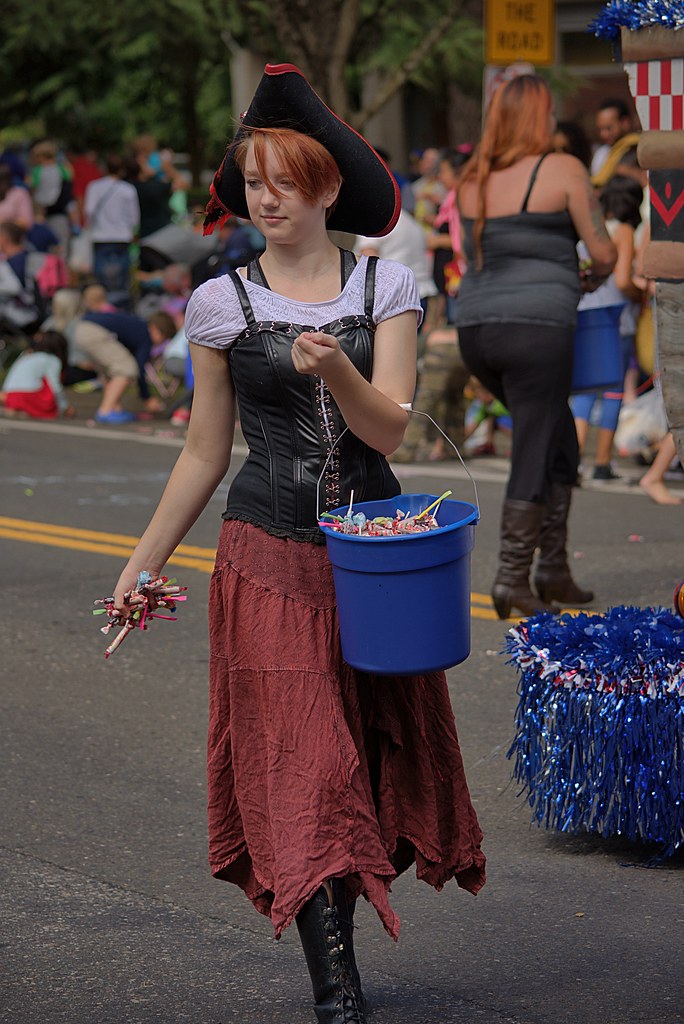 The Candy Lady Throwing candy at the City Celebration Para… Scott