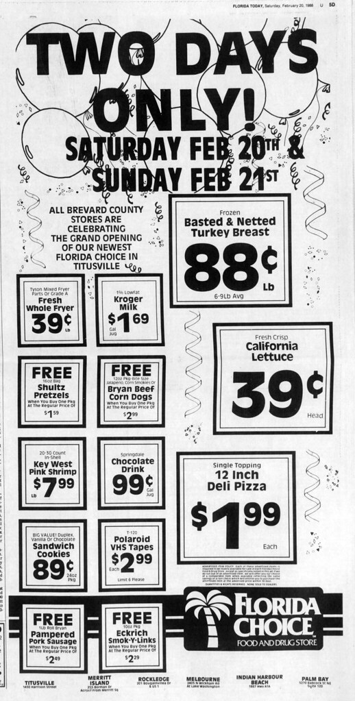 Titusville Florida's Choice opening ad (February 20, 1988)… Flickr