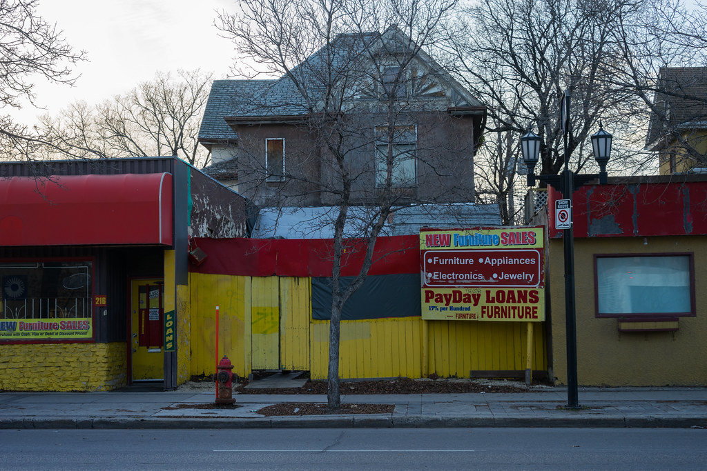 PayDay Loans Sherbrook Street, Winnipeg, Manitoba. Bryan Scott Flickr