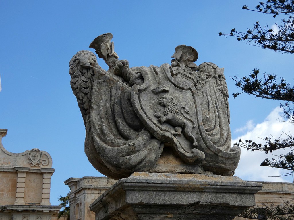 Lion statue on the stone bridge Malta. Touring the norther… Flickr