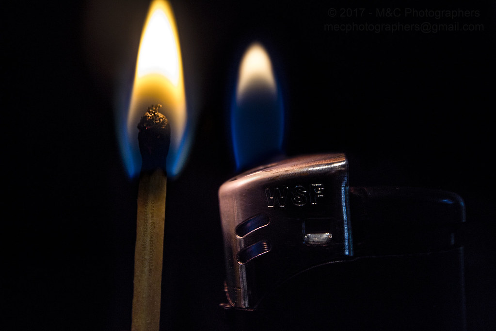 MM Then and Now Match vs Lighter Series MACRO MONDAYS A… Flickr