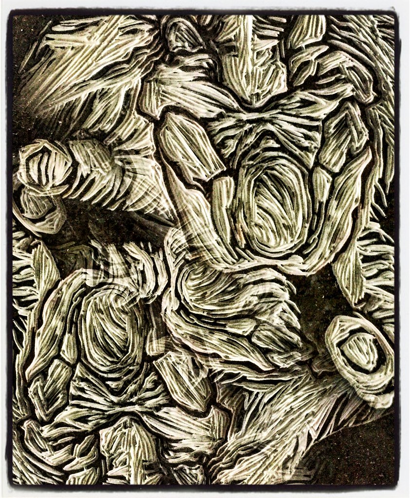 Linoleum carving 2010 no title lizzy berard Flickr