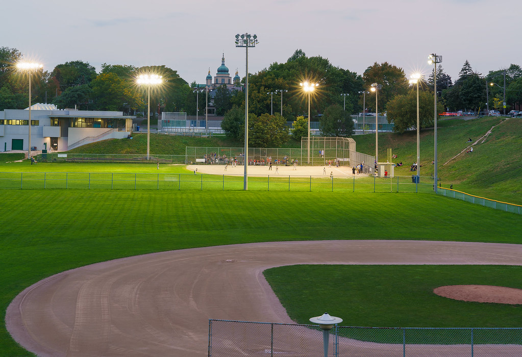 Christie Pits Park Dusk for the diamonds of Christie Pits … Flickr