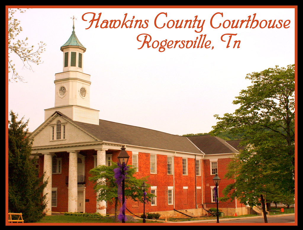 Hawkins County Courthouse Rogersville, TN TN Post Card 3… Flickr