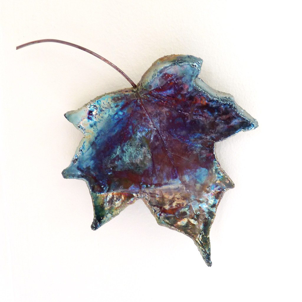 ceramic leaf wall art kiln fired art kilnfiredart Flickr