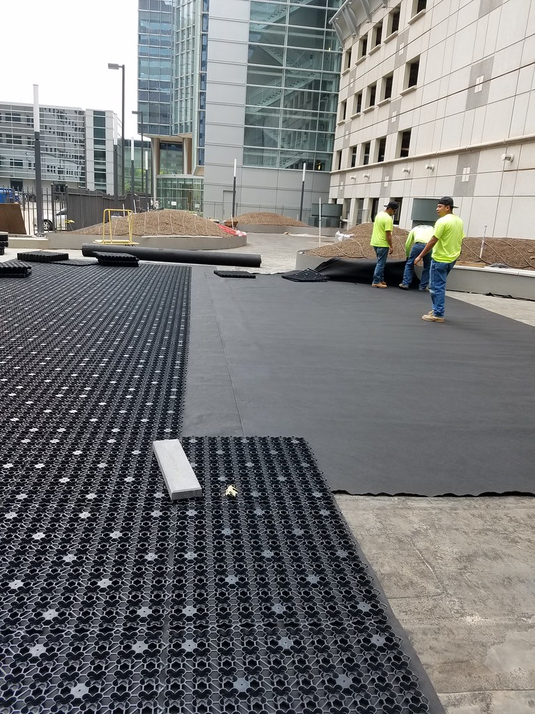 AirDrain Drainage and Leveling Base under Pavers in Oklahoma City Flickr