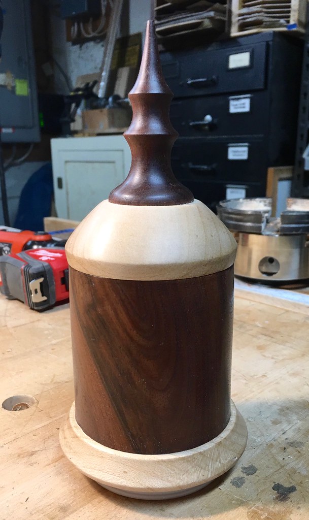 Walnut Maple Turned Box Danish oil and wax finish Flickr