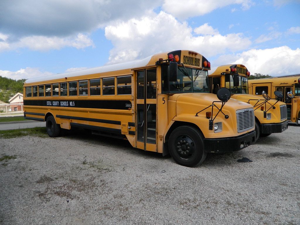 Estill County Schools 5 (2) Bus lot Irvine, KY Cincinnati NKY
