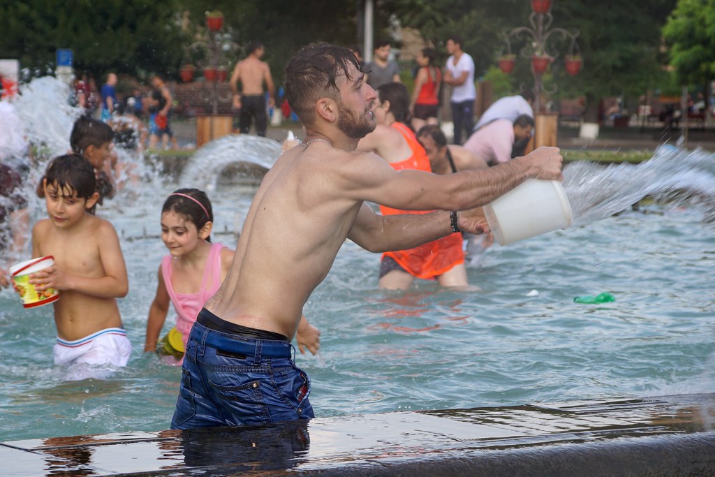 Throwing water is so much fun Yerevan Charles Roffey Flickr
