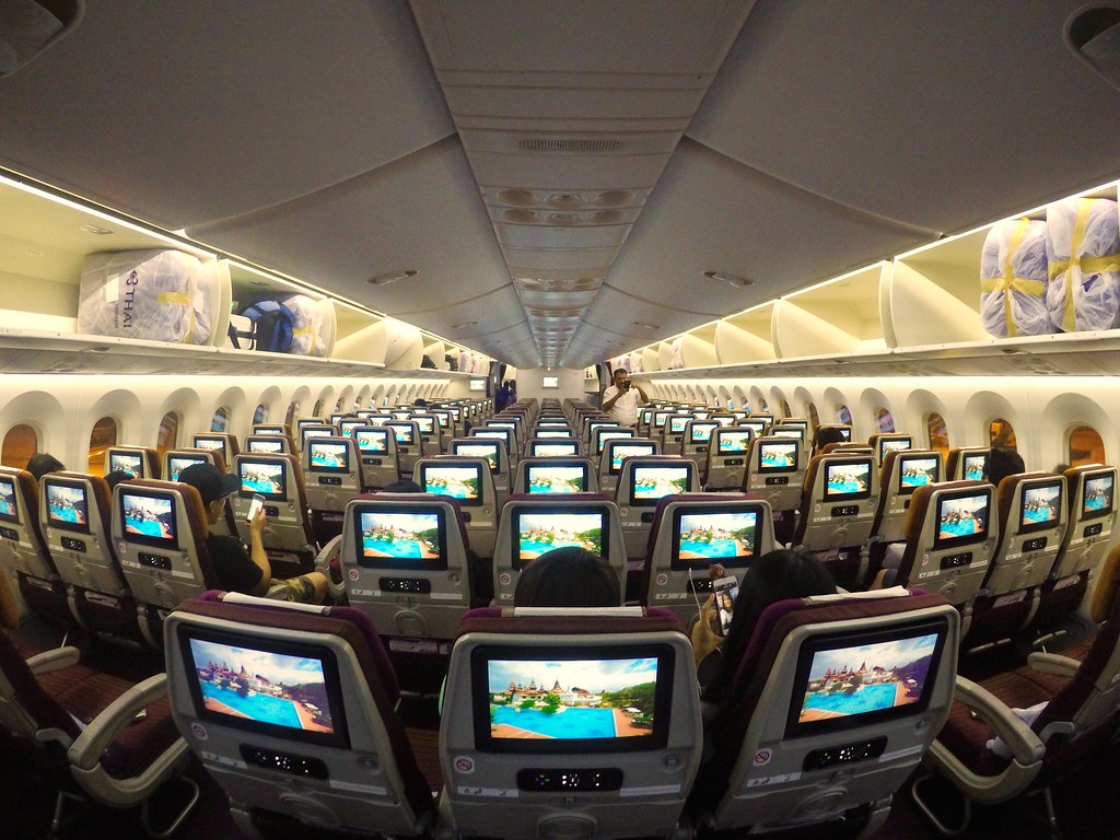 Economy class on Thai Airways Boeing 7878 Dreamliner Flickr
