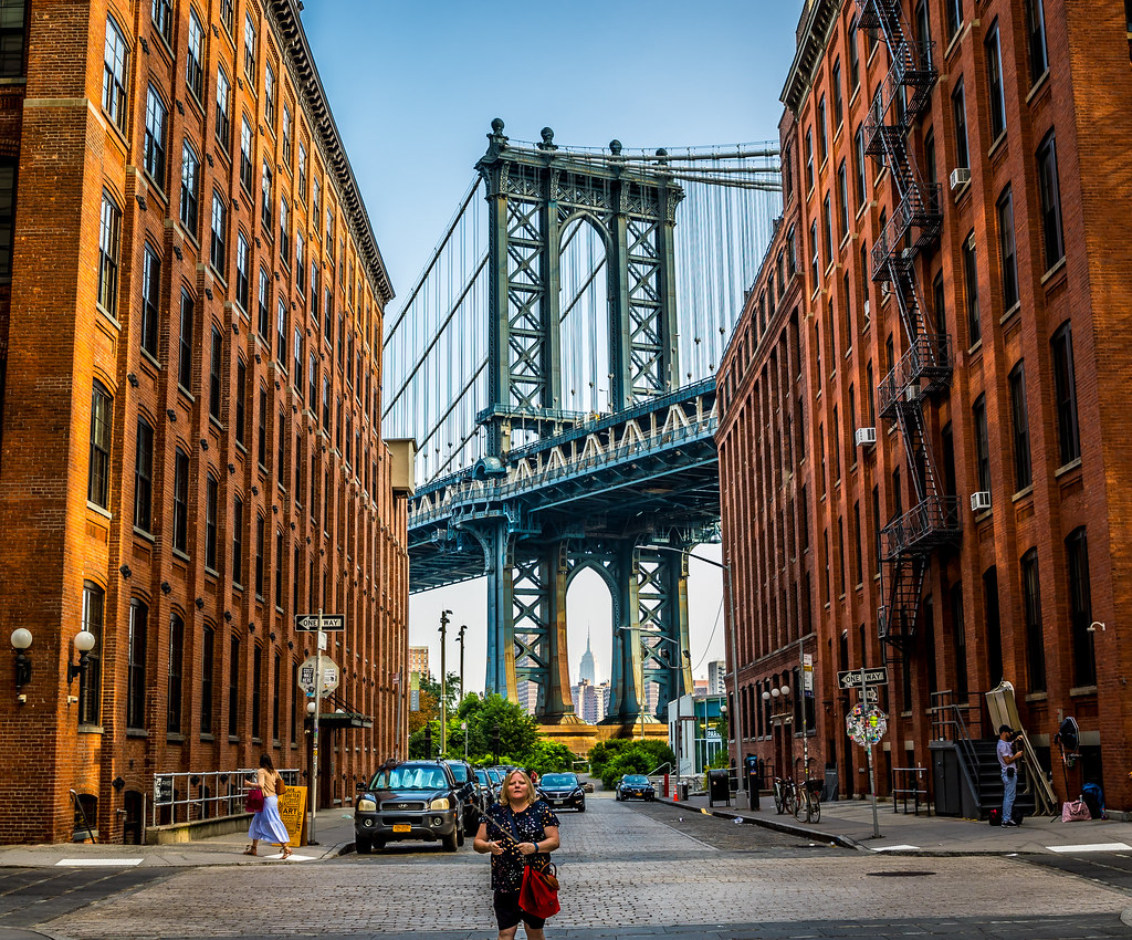 NEW YORK washington street with e.s.b. in the background paul