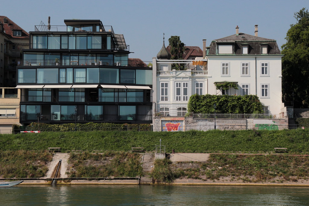 Häuser in der Stadt Basel am Rhein Oberrhein im Kanton B… Flickr