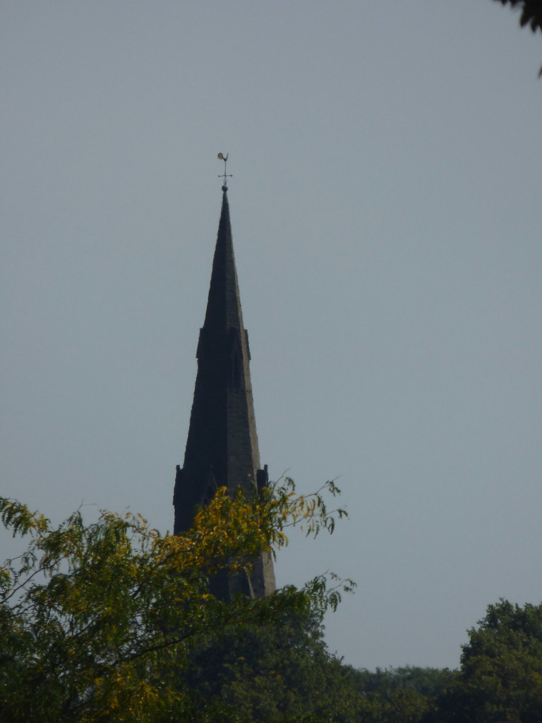 Abbey End, Kenilworth spire of the Church of St John Evangelist a