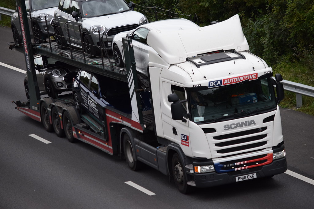 PN16OKG BCA Automotive Scania Car Transporter Shepherds La… Flickr