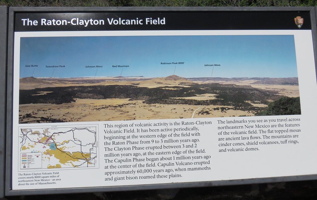 The RatonClayton Volcanic Field Marker (Capulin Volcano N… Flickr