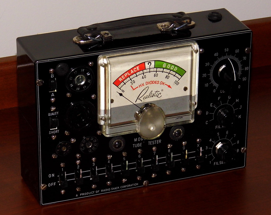 Vintage Realistic Tube Tester, Model 105, Assembled From R… Flickr