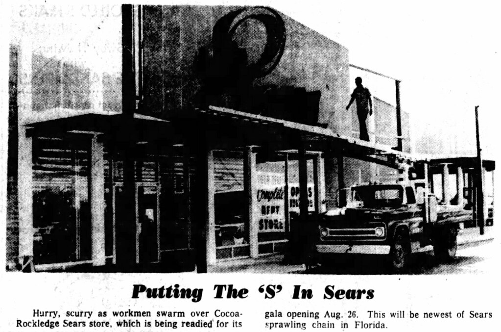 RockledgeCocoa Sears opening photo (August 23, 1964) Flickr