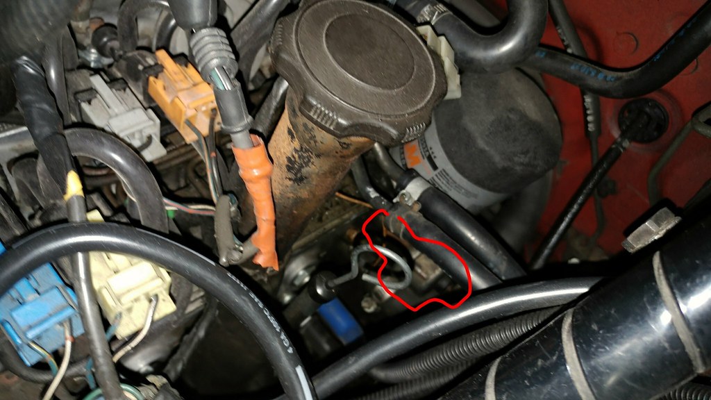 Rx7 FC oil pressure sending unit. Wide shot, taken over dr… Flickr