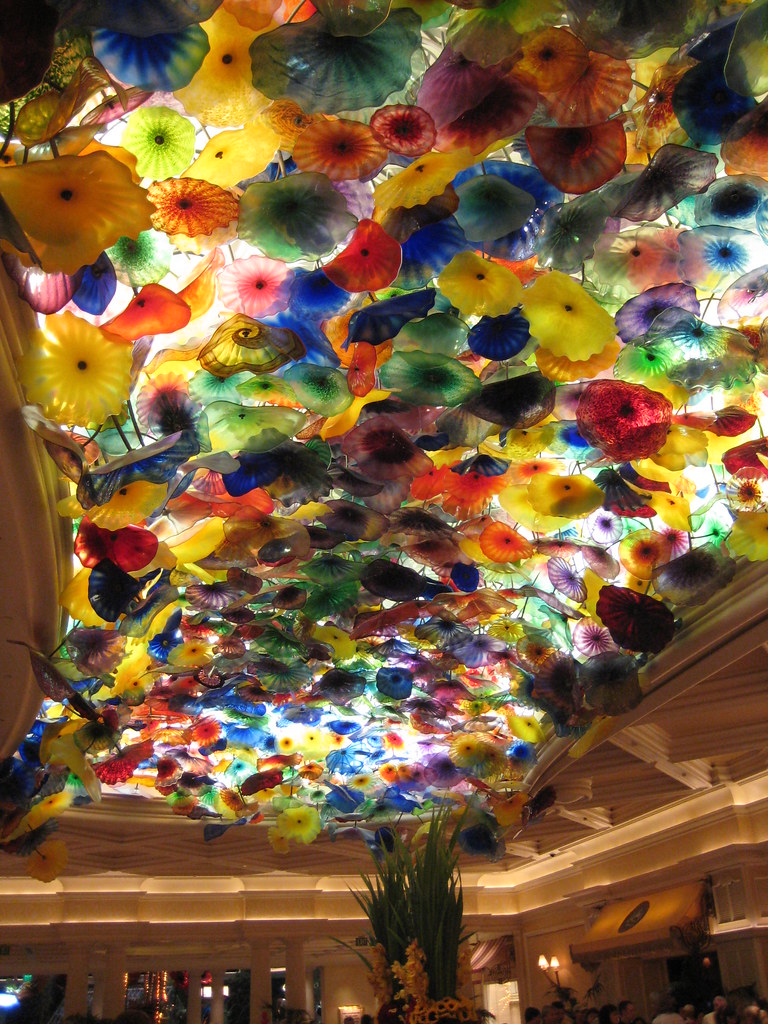 Glass Flower Ceiling by Dale Chihuly Bellagio Mike Hubbard Flickr