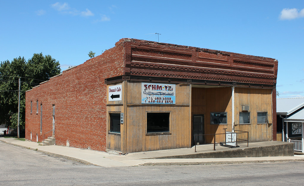 Downtown Building Dedham, IA Tom McLaughlin Flickr
