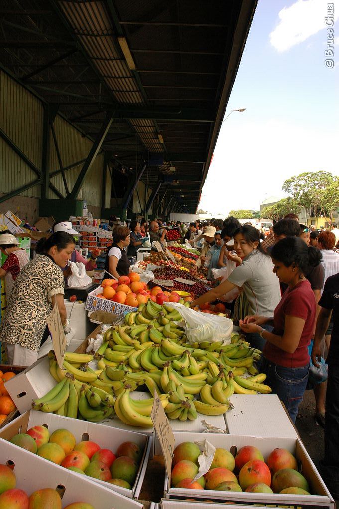 Fresh produce vendor in Flemington's Sunday market Flickr