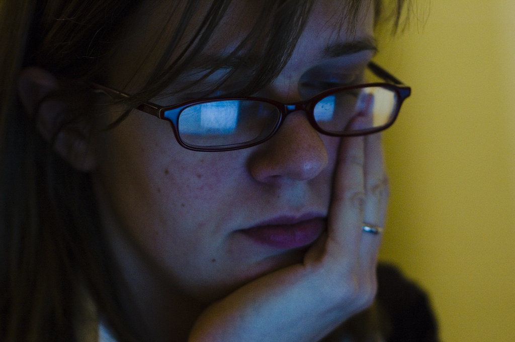 reflective probably just playing solitaire Paul Goyette Flickr