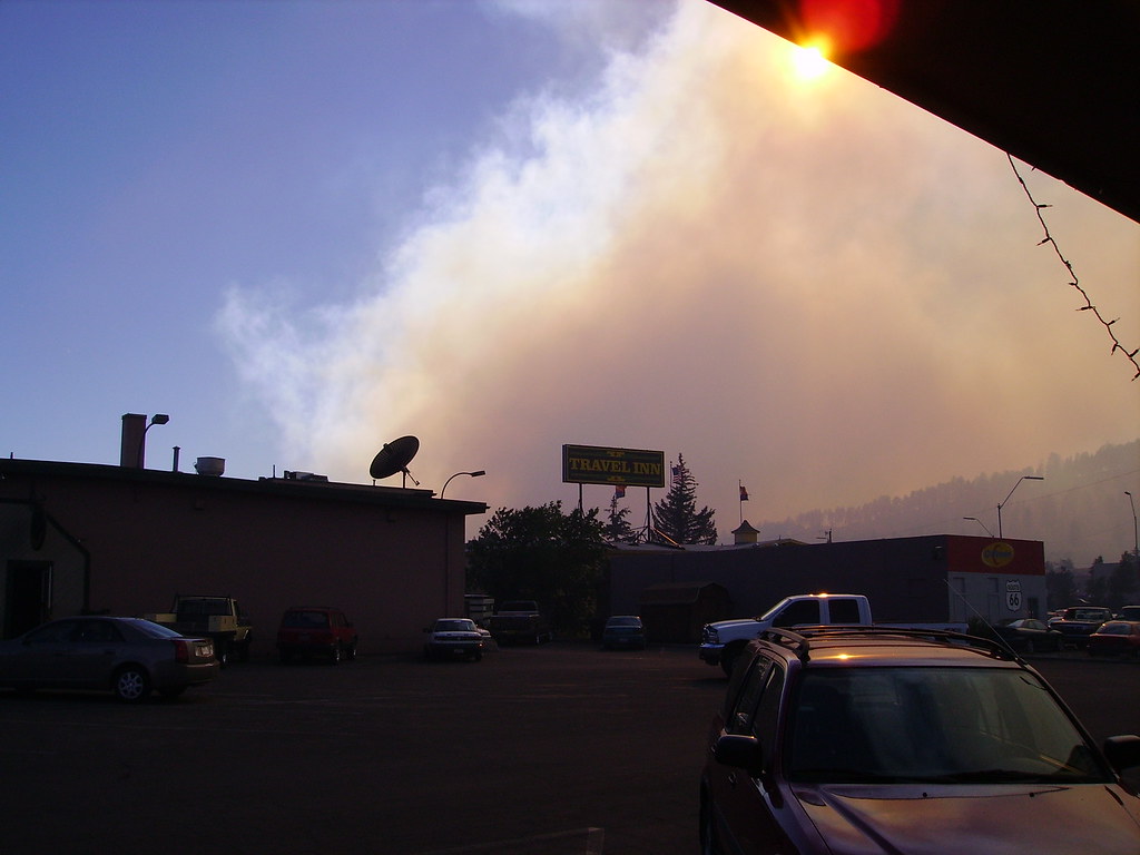 Flagstaff Fire A view of the fire from Milton and Rte 66 Thomas