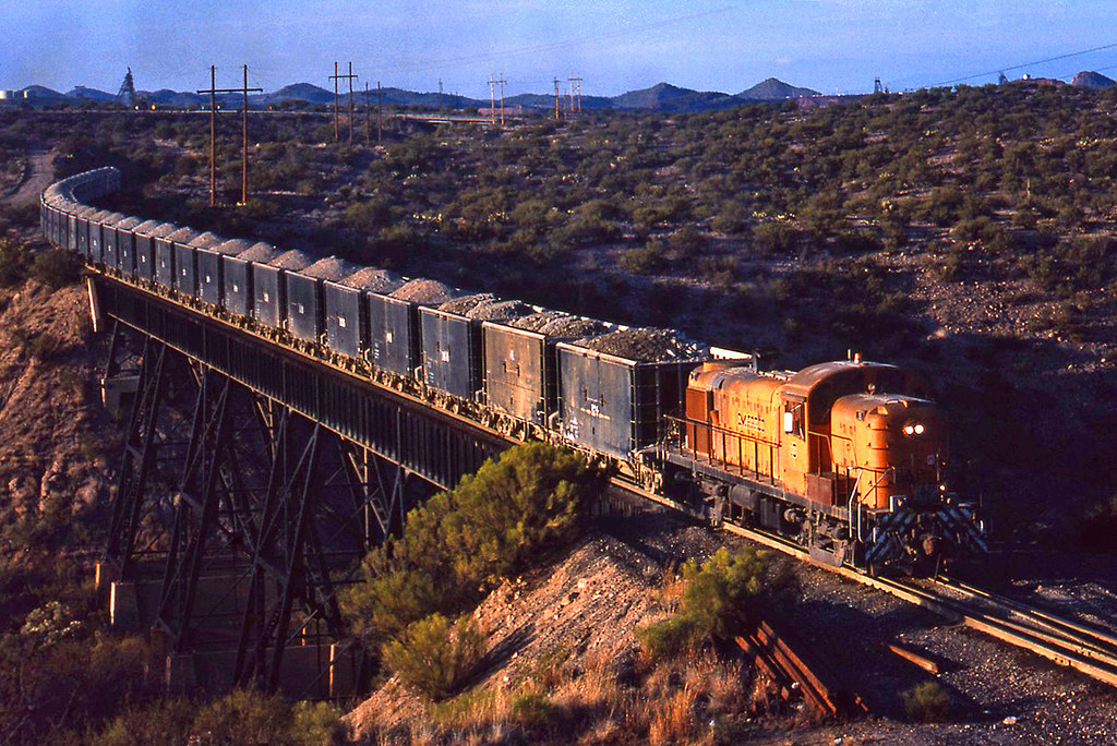 San Manuel RR mine run, San Manuel, AZ; Dec 19, 1986 Flickr
