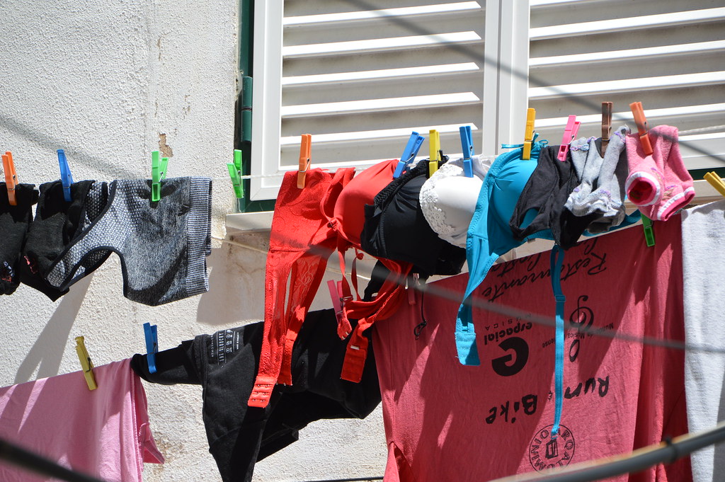 Bras Bras hanging to dry in a clothesline Lassana Luxembourg Flickr