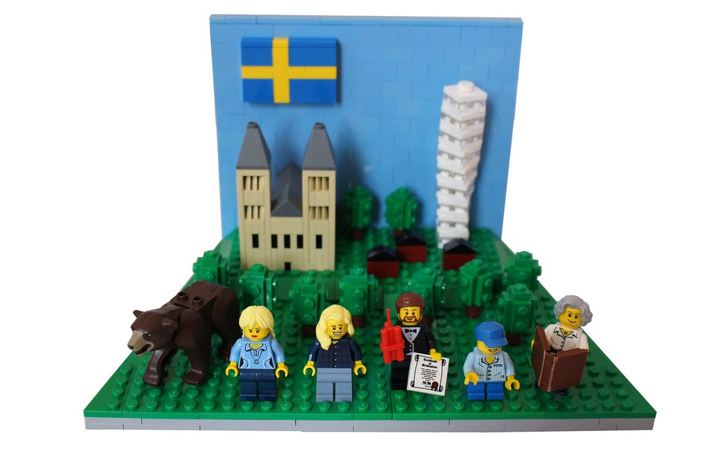 LEGO Sweden Sweden Lund Cathedral, Turning Torso, Brown B… Flickr