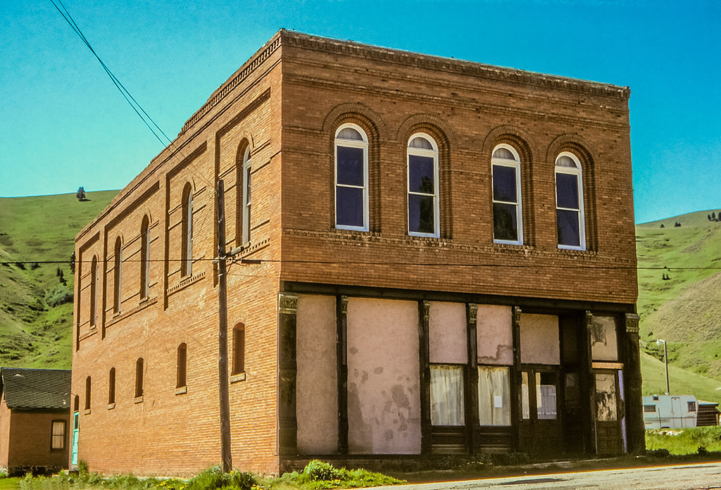 Abandoned Building Pony, Montana (6/7/1978) During a tri… Flickr