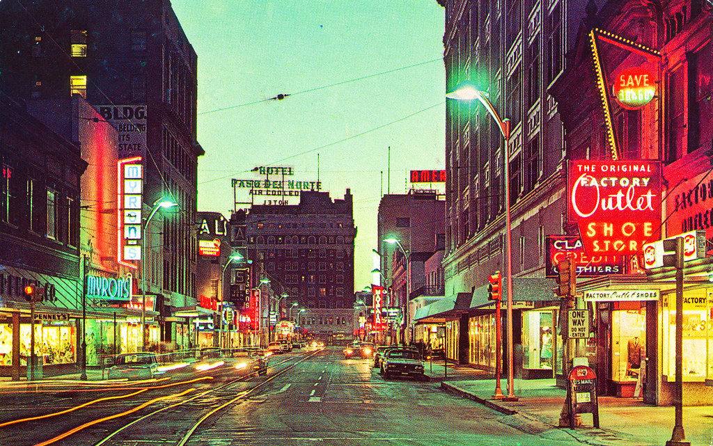 San Antonio Street at Dusk, El Paso, Texas Thomas Hawk Flickr