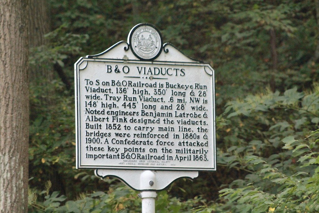 B&O Viaducts Historical Marker Rowlesburg, WV Jon Dawson Flickr