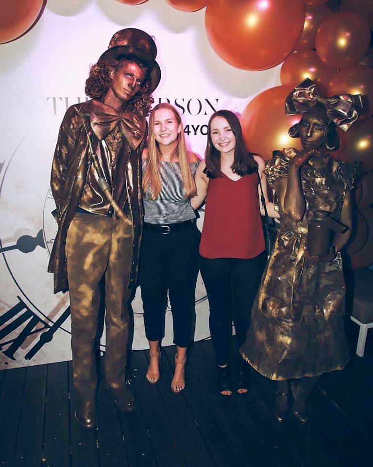 Alice in Wonderland, Mad Hatter and Rabbit Living Statues a photo on