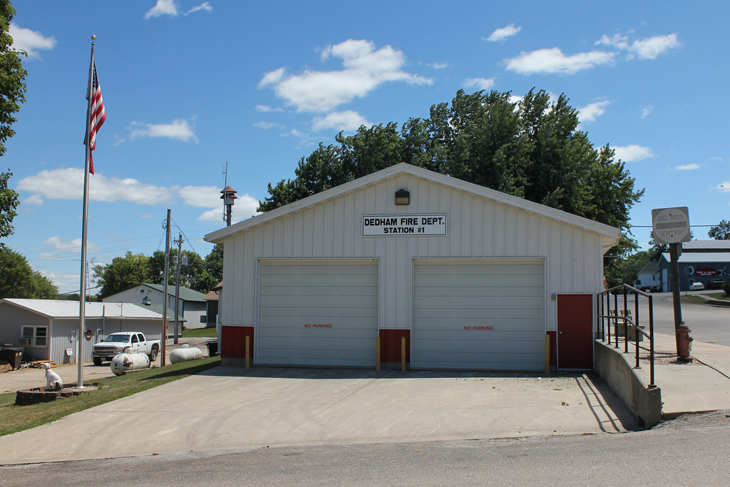 Fire Station No. 1 Dedham, IA Two of Dedham's fire truck… Flickr