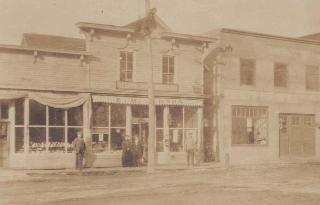 NW Benzonia Beulah MI RPPC c.1908 Village Stores Businesse… Flickr