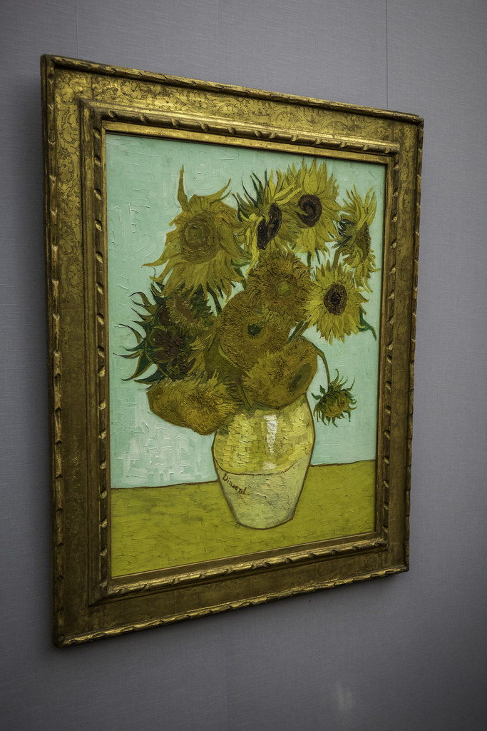 Sunflowers by Vincent van Gogh, Neue Pinakothek, Munich Flickr