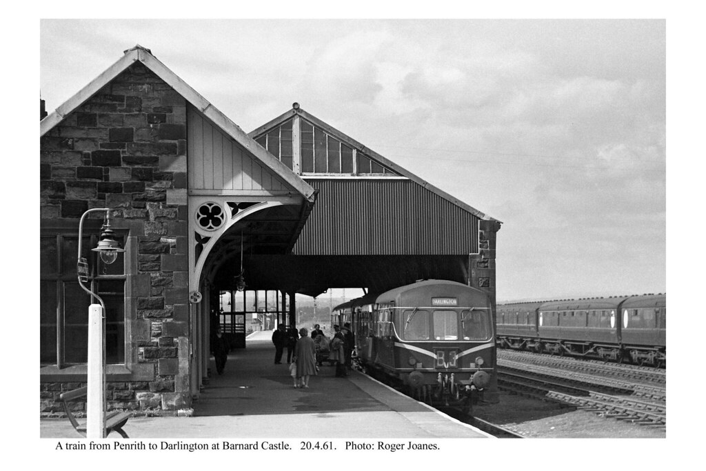 Barnard Castle. Train from Penrith. 20.4.61 Roger Joanes Flickr