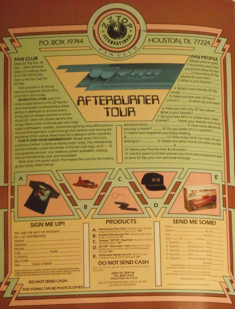 ZZ Top Fan Club ZZ Top Fan Club Dave H Flickr