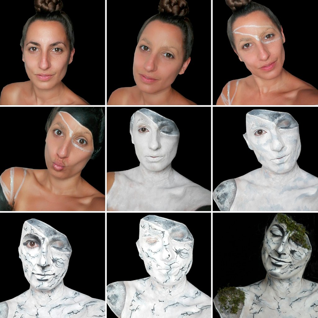 Marble and moss statue makeup "Dear God! how beauty varies… Flickr