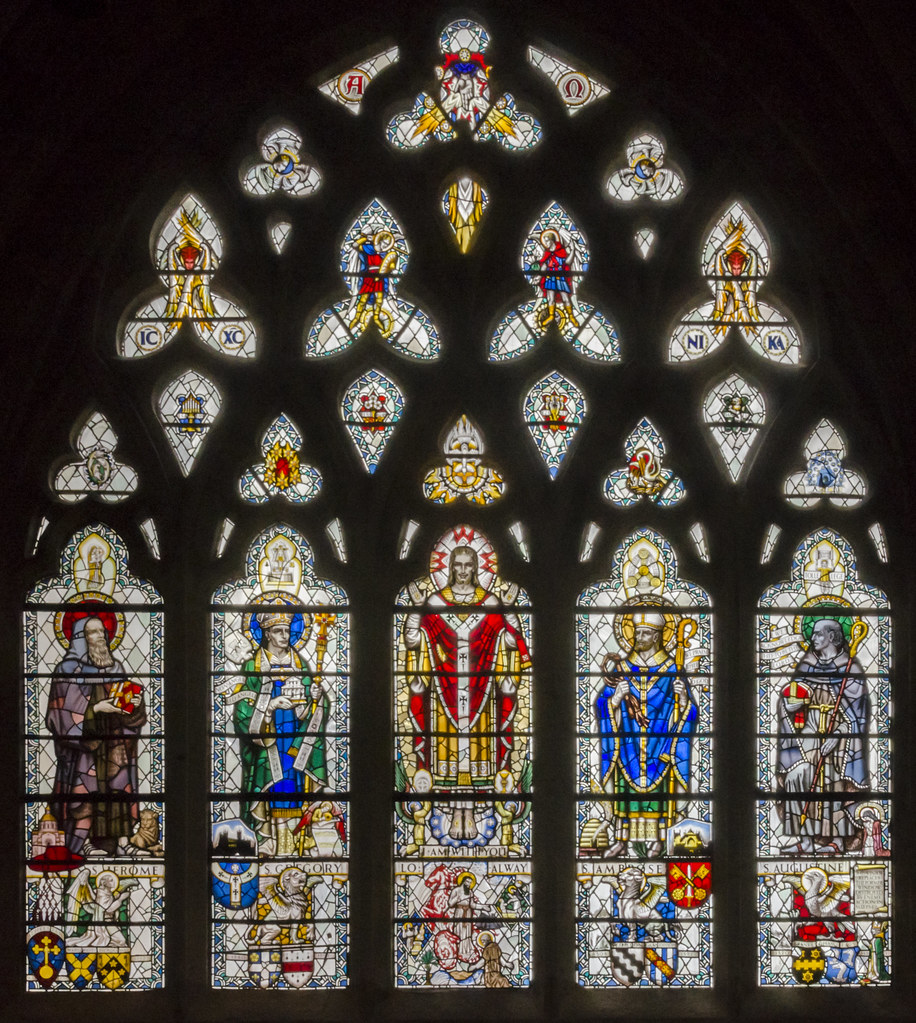 Exeter Cathedral, Stained glass window Glass by G. Cooper… Flickr