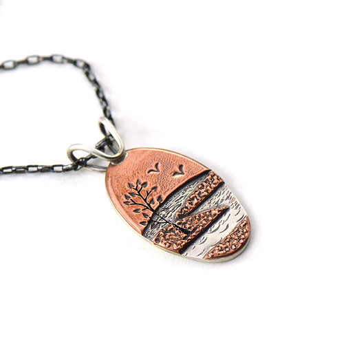 Dead River Basin Pendant Size = 1" (2.5cm) long Sterling s… Flickr